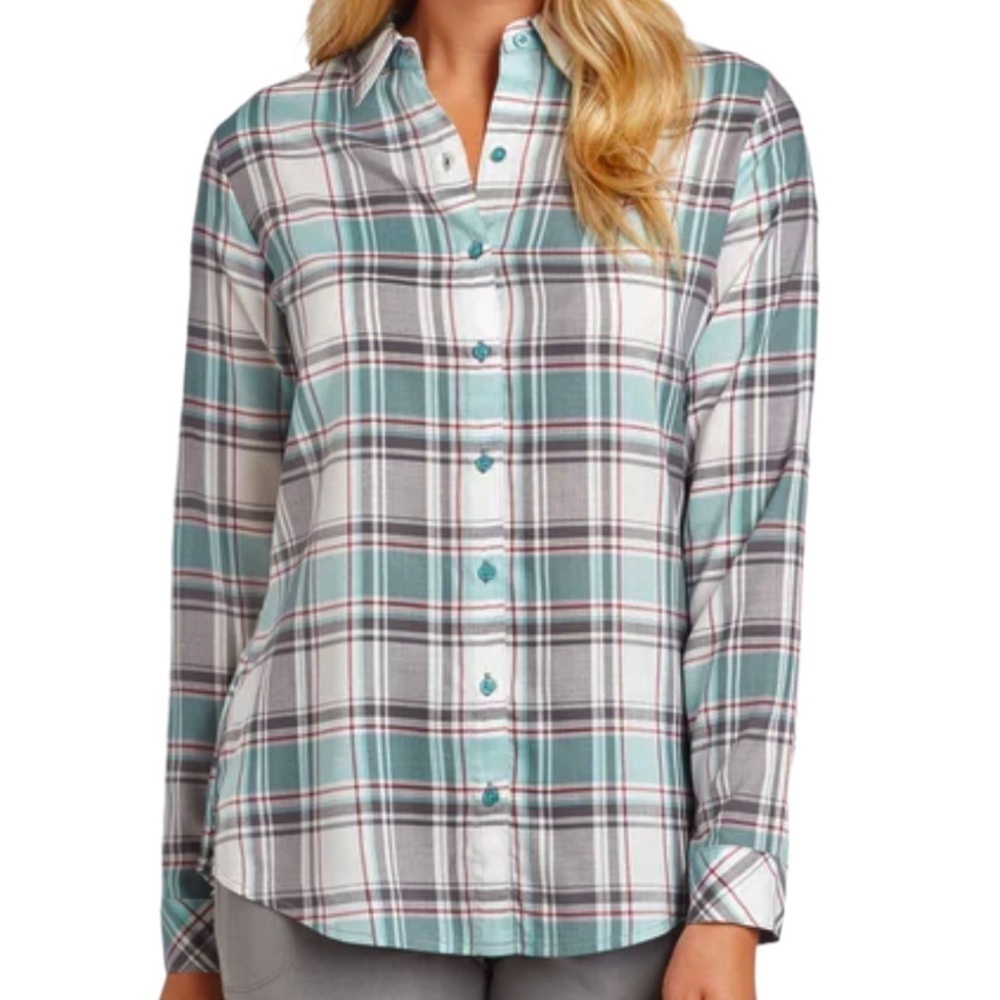 EUC Kühl Lexi Long Sleeve Button Front Top Size XL